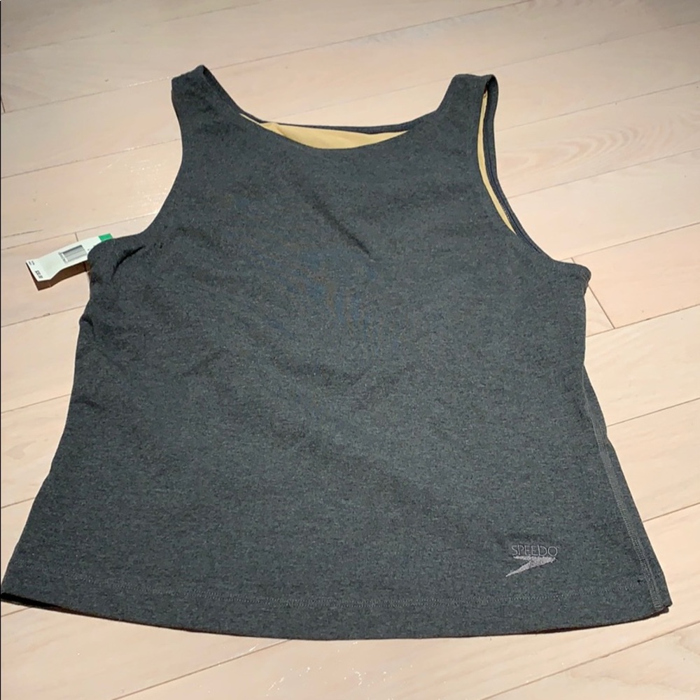 Speedo Gray Tank Size L NWT